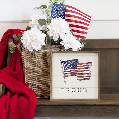 Kendrick Home Proud American Flag Wall Art