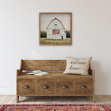 Kendrick Home Flag Barn Wall Art