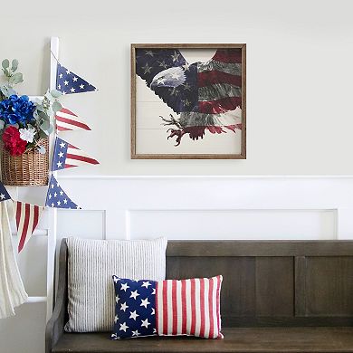 Kendrick Home Stars And Stripes Eagle Wall Art