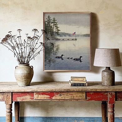 Kendrick Home Northern Lake Loon Family Wall Art