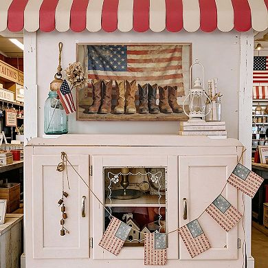 Kendrick Home Old Americana Boots Wall Art