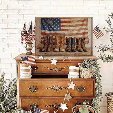 Kendrick Home Old Americana Boots Wall Art