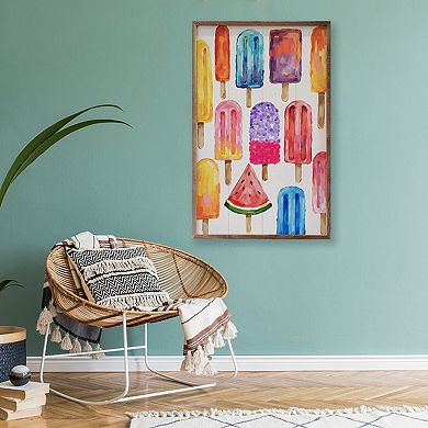 Kendrick Home Colorful Popsicles Wall Art