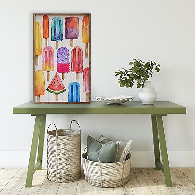 Kendrick Home Colorful Popsicles Wall Art