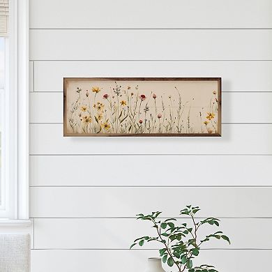 Kendrick Home Simple Field Flowers Wall Art