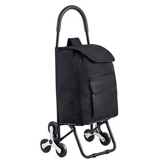 6-Wheel Stair Climbing Foldable Shopping Cart Trolley