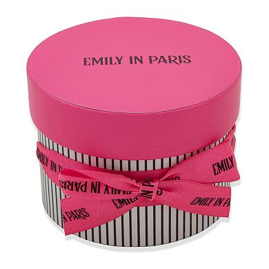 Emily in Paris Gold Tone Simulated Pearl & Rhinestone Double Loop Ring