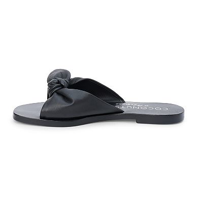 Coconuts by Matisse Mackenzi Women's Slip-On Bow Accent Sandals