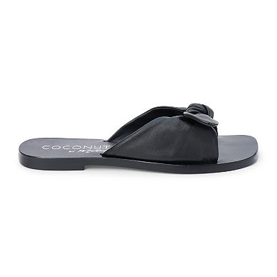 Coconuts by Matisse Mackenzi Women's Slip-On Bow Accent Sandals