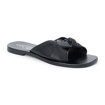 Coconuts by Matisse Mackenzi Women's Slip-On Bow Accent Sandals