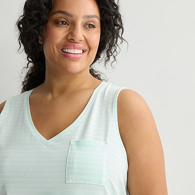 Plus Size Sonoma Goods For Life Sleeveless Sleepshirt