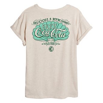 Juniors' Coca-Cola Delicious & Refreshing Oversized Tee