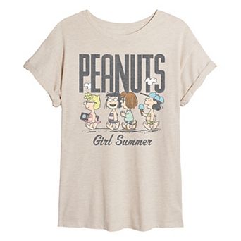 Juniors' Peanuts Oversized Tee