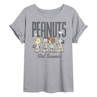 Juniors' Peanuts Oversized Tee