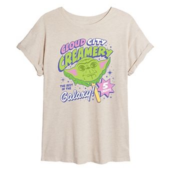 Juniors' Star Wars Yoda Oversized Tee
