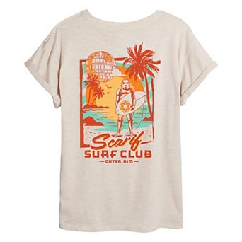 Juniors' Disney Star Wars Scarif Surf Club Oversized Tee