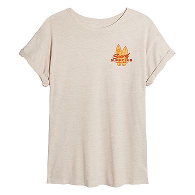 Juniors' Disney Star Wars Scarif Surf Club Oversized Tee