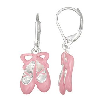 Get Spirited Silver Tone Leverback Ballet Drop Earrings