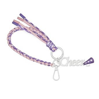 Get Spirited Silver Tone Cheer Bungee Cord Bag Charm