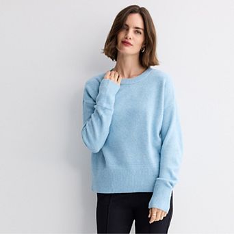 Women's Nine West Crew Neck Pullover Sweater
