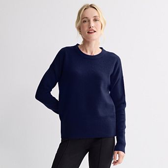 Women's Nine West Crew Neck Pullover Sweater