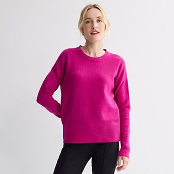 Women's Nine West Crew Neck Pullover Sweater