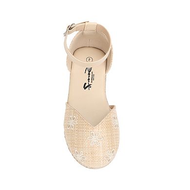 Yoki Estie-02Y Girls Ankle Strap Espadrille Sandals