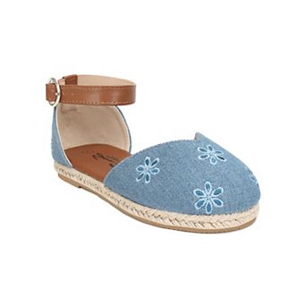 Yoki Estie-02Y Girls Ankle Strap Espadrille Sandals