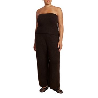 ELOQUII Women's Plus Size Sweater Pant