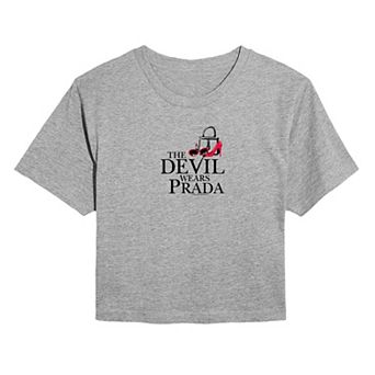 Juniors' The Devil Wears Prada Icons Cropped Tee