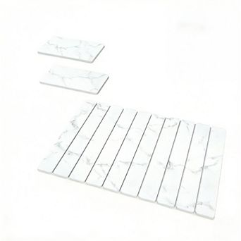 Great Ambitions 3-Pack Stone Drying Mat Set, Collapsible & Fast-Absorbing