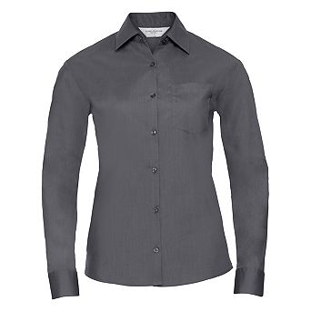 Russell Collection Ladies/Womens Long Sleeve Shirt