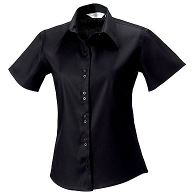 Russell Collection Ladies/Womens Short Sleeve Ultimate Non-Iron Shirt