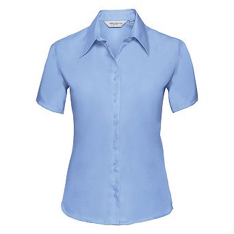 Russell Collection Ladies/Womens Short Sleeve Ultimate Non-Iron Shirt