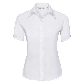 Russell Collection Ladies/Womens Short Sleeve Ultimate Non-Iron Shirt
