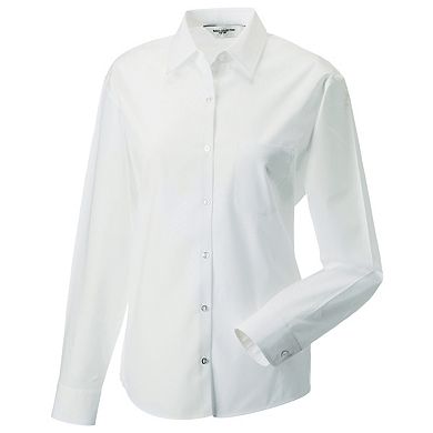 Jerzees Ladies/Womens Long Sleeve Pure Cotton Work Shirt