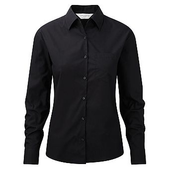Jerzees Ladies/Womens Long Sleeve Pure Cotton Work Shirt