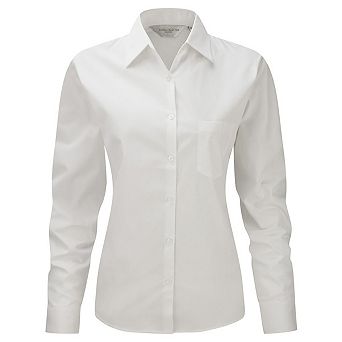 Jerzees Ladies/Womens Long Sleeve Pure Cotton Work Shirt