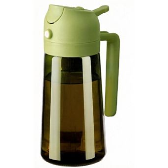 Great Ambitions 16oz Light-Proof Glass Oil Dispenser & Sprayer for Kitchen & Air Fryer