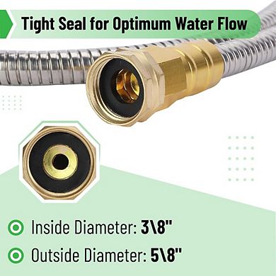 Great Ambitions10 Feet Stainless Steel Metal Garden Hose