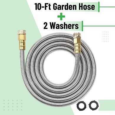 Great Ambitions10 Feet Stainless Steel Metal Garden Hose