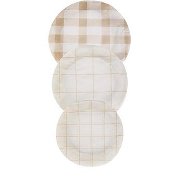 Reusable Beeswax Bowl Covers for Bread Proofing, 8-12 Inch Sourdough Covers,3 pc Beige