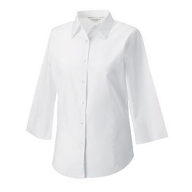 Russell Collection Ladies/Womens 3/4 Sleeve Easy Care Fitted Shirt
