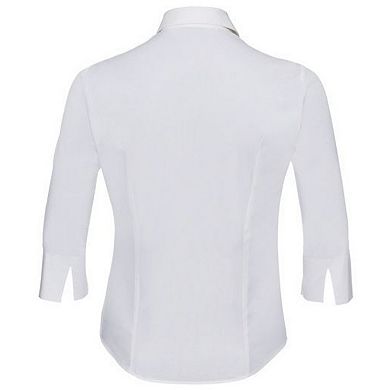 Russell Collection Ladies/Womens 3/4 Sleeve Easy Care Fitted Shirt