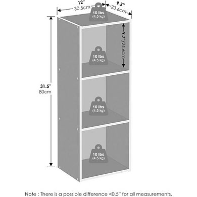 Great Ambitions 3-Tier Open Shelf Closet Organizer for Bedroom & Living Room