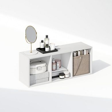 Great Ambitions 3-Tier Open Shelf Closet Organizer for Bedroom & Living Room