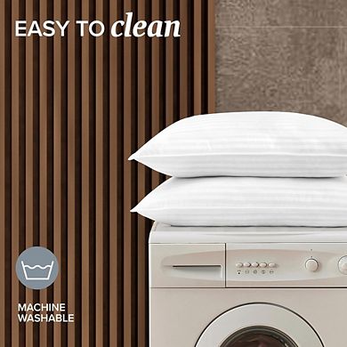 Great Ambitions Standard,Queen 2-Pack Down Alternative Pillows - Soft Support for All Sleepers