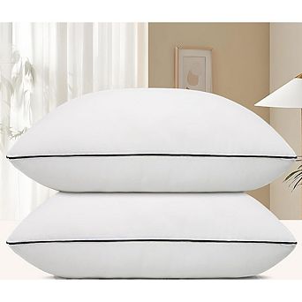2-Pack Hotel Cooling Pillows, Standard Size Super Soft Down Alternative for All Sleepers