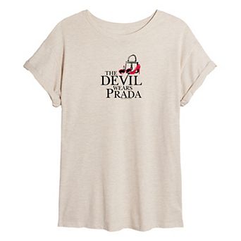 Juniors' The Devil Wears Prada Icons Oversized Tee