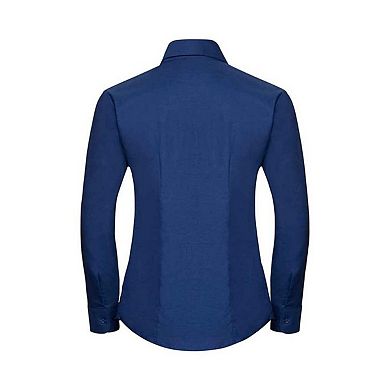Russell Womens/Ladies Oxford Easy-Care Long-Sleeved Shirt